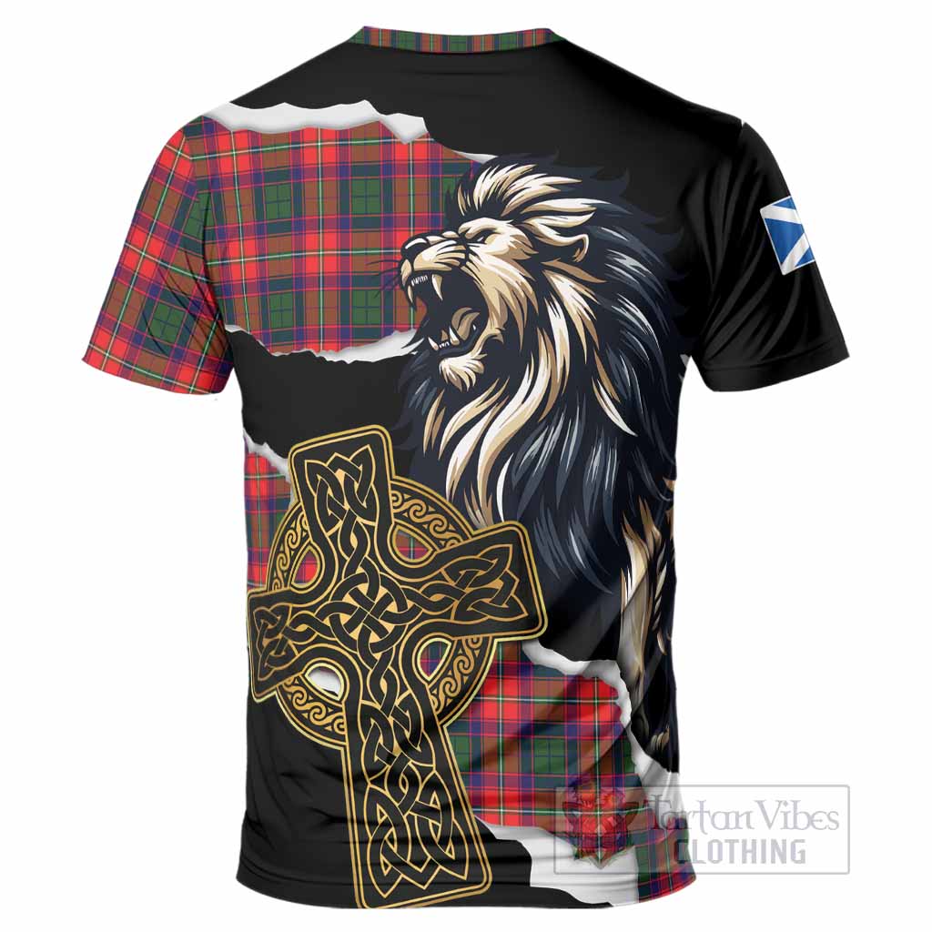 Charteris Tartan Scottish T-Shirt Lion Celtic Heritage