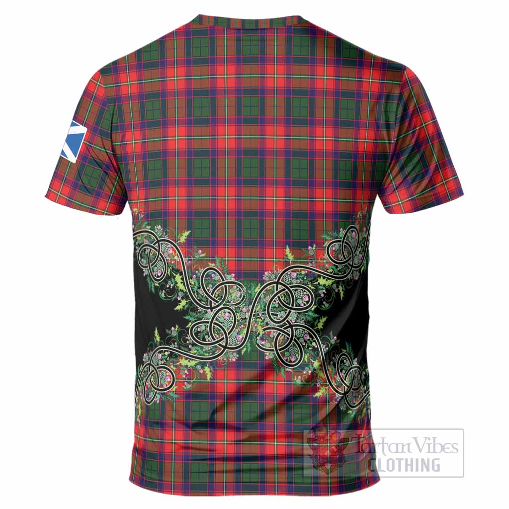 Charteris Tartan T-Shirt Thistle Scottish Spirit