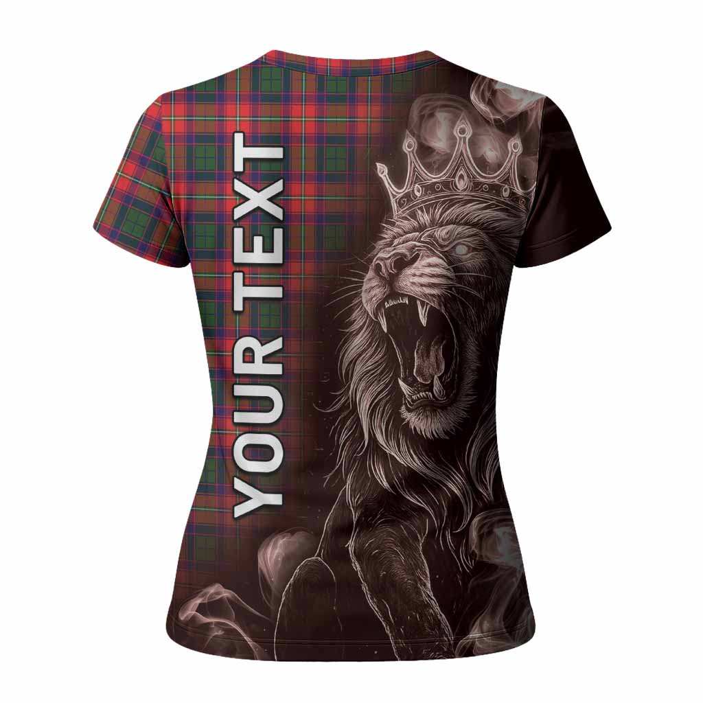 Charteris Tartan Women T shirt Roaring Lion Heritage