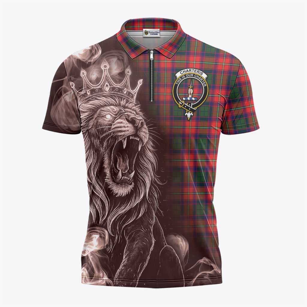 Charteris Tartan Zipper Polo Shirt Roaring Lion Heritage