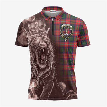 Charteris Tartan Zipper Polo Shirt Roaring Lion Heritage