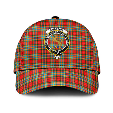 Chattan Tartan Classic Cap with Family Crest