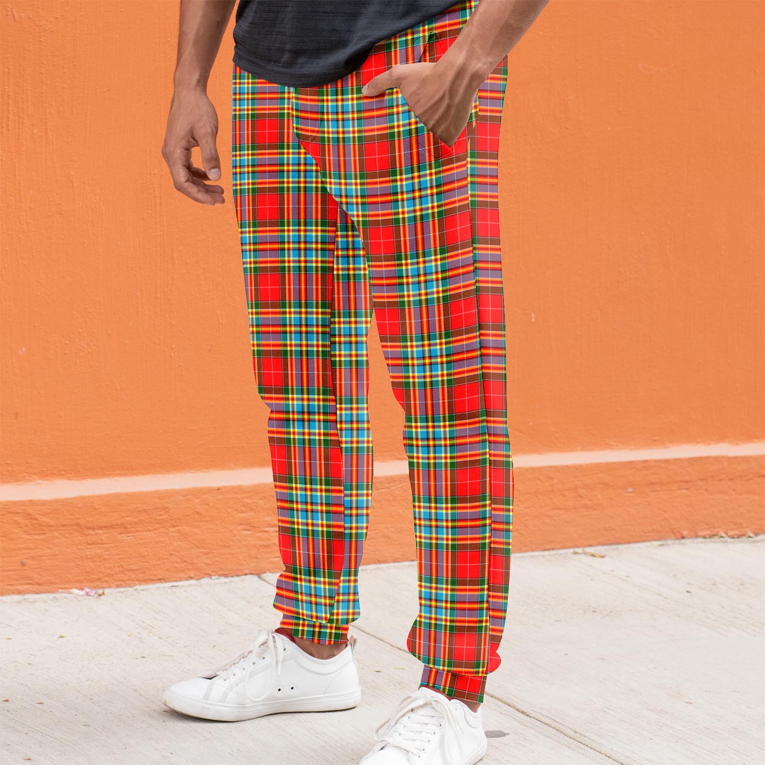 Chattan Tartan Joggers Pants S - Tartan Vibes Clothing