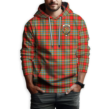 Chattan Tartan Hoodie with Family Crest