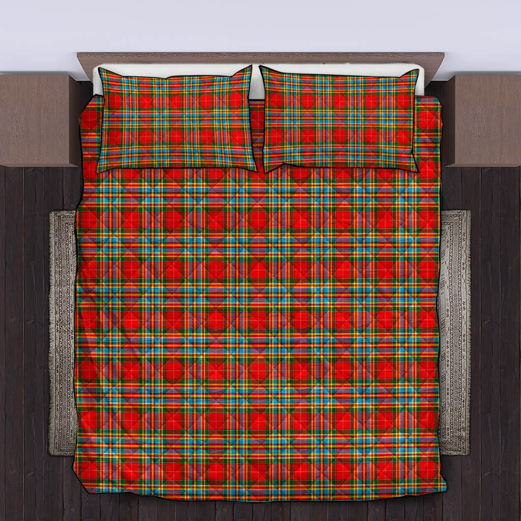 Chattan Tartan Quilt Bed Set King - Tartan Vibes Clothing