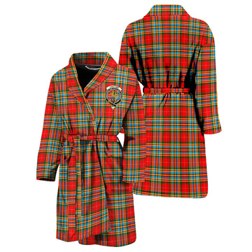 Chattan Tartan Bathrobe with Family Crest Unisex S - Tartan Vibes Clothing