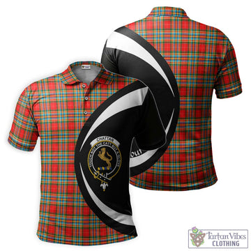 Chattan Tartan Men's Polo Shirt with Family Crest Circle Style Kid - Tartan Vibes Clothing