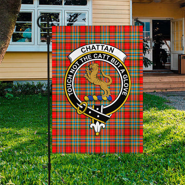 Chattan Tartan Flag with Family Crest - Tartan Vibes Clothing
