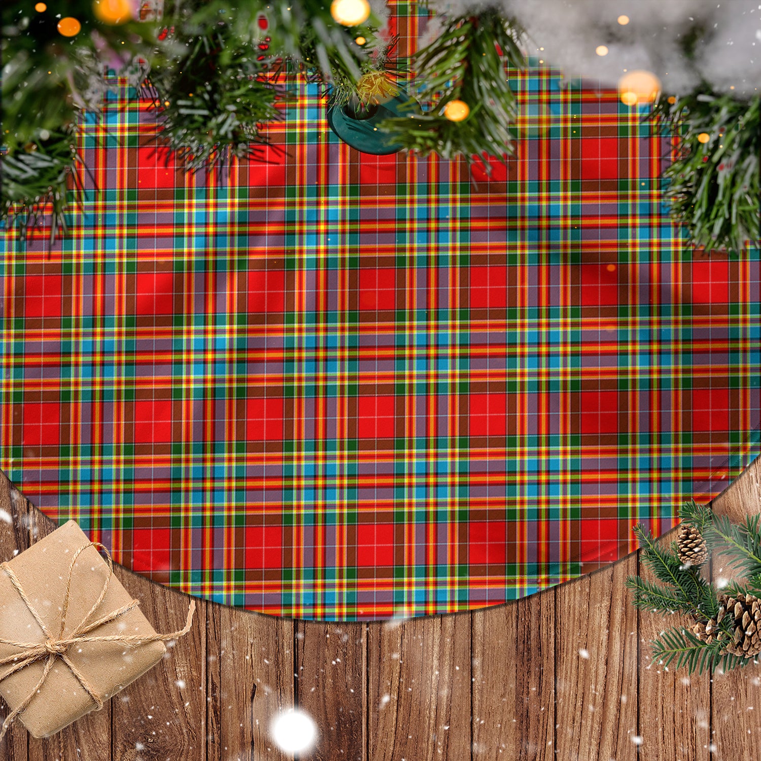 Chattan Tartan Christmas Tree Skirt - Tartanvibesclothing