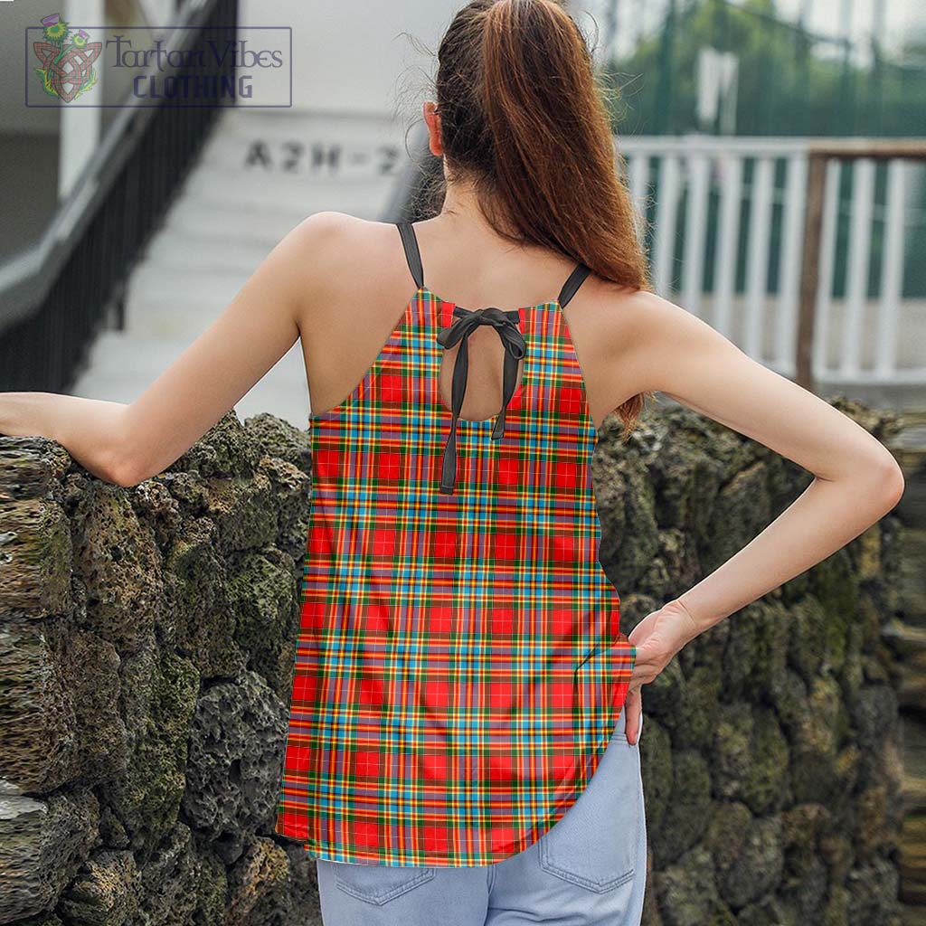 Tartan Vibes Clothing Chattan Tartan Loose Halter Neck Camisole