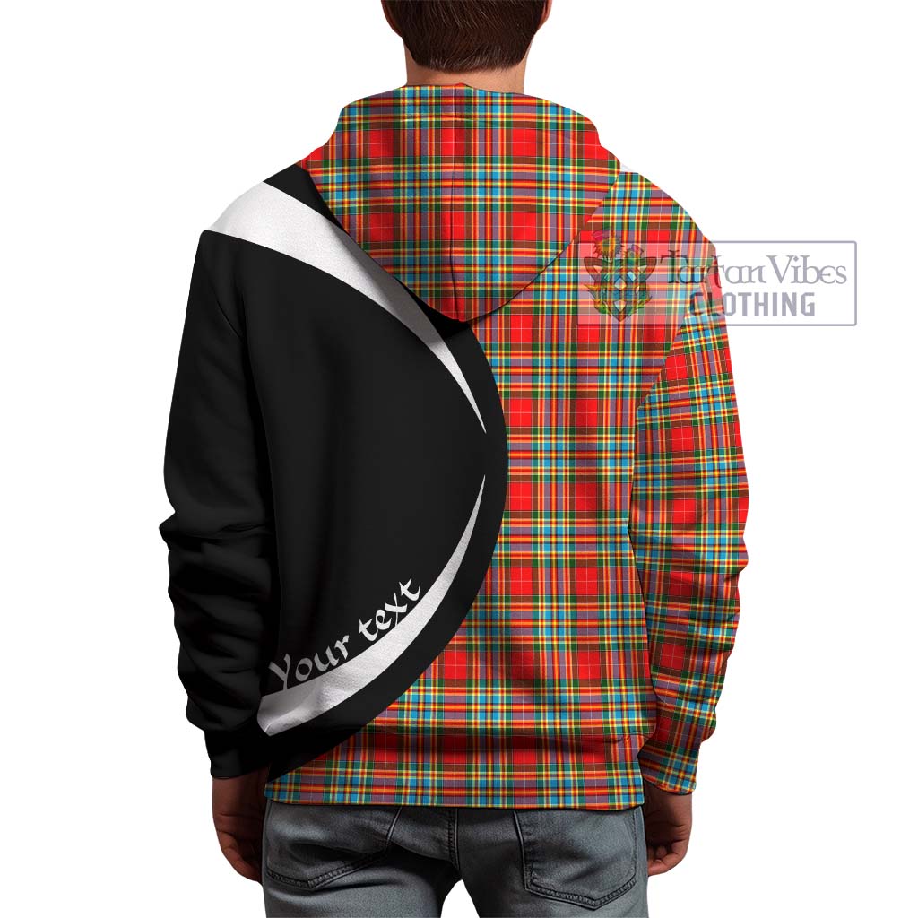 Tartan Vibes Clothing Chattan Tartan Hoodie with Family Crest Circle Style