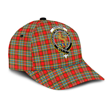 Chattan Tartan Classic Cap with Family Crest