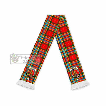 Chattan Tartan Ruffneck Scarf with Family Crest