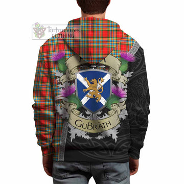 Tartan Vibes Clothing Chattan Tartan Family Crest Hoodie Lion Rampant Royal Thistle Shield Celtic Inspired