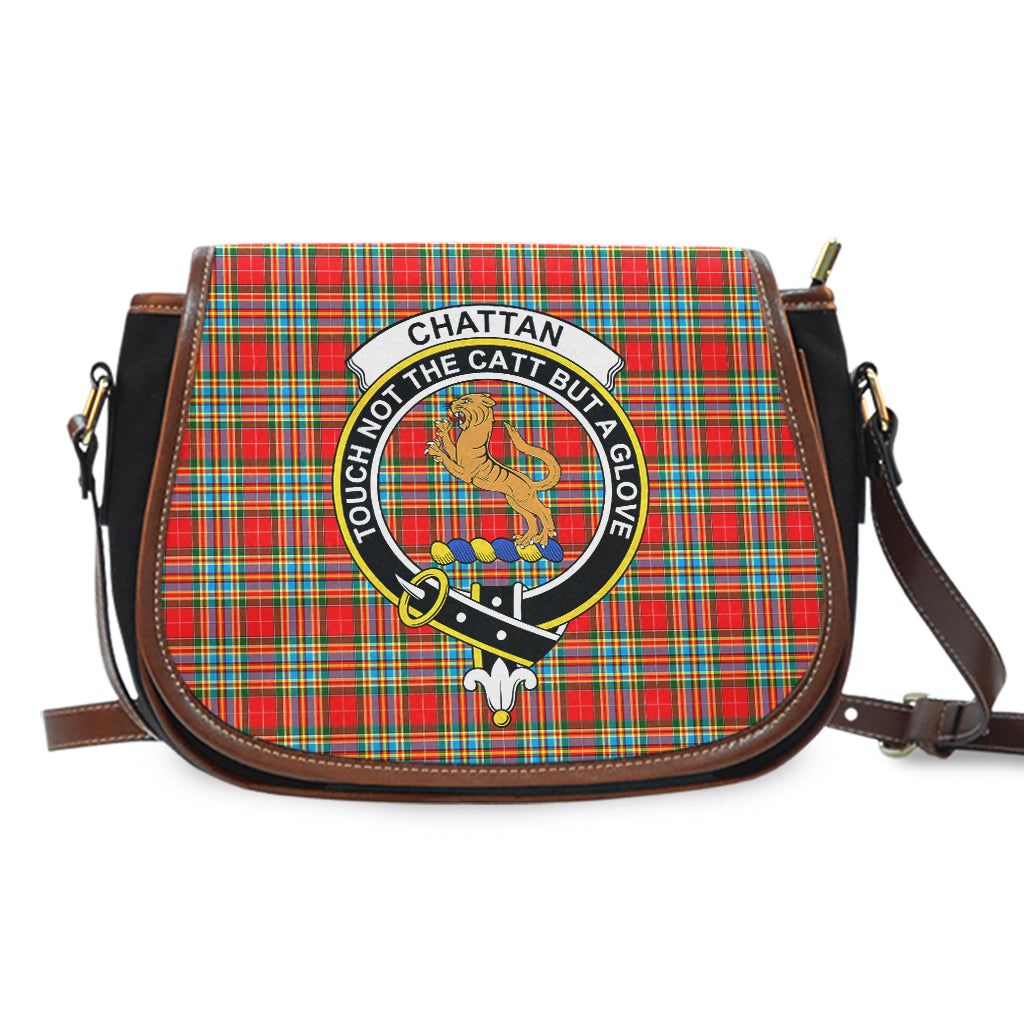Chattan Tartan Saddle Bag with Family Crest - Tartan Vibes Clothing