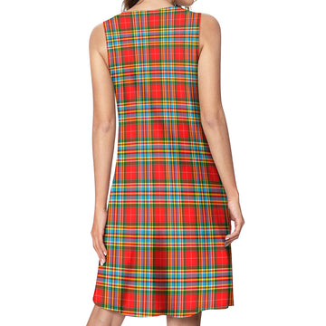 Chattan Tartan Womens Casual Dresses
