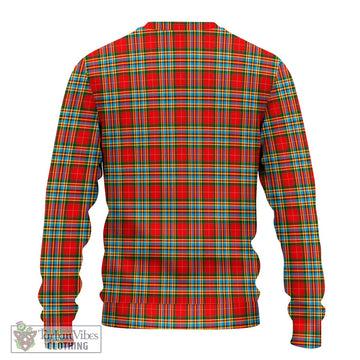 Chattan Tartan Knitted Sweater with Family Crest DNA In Me Style - Tartanvibesclothing Shop