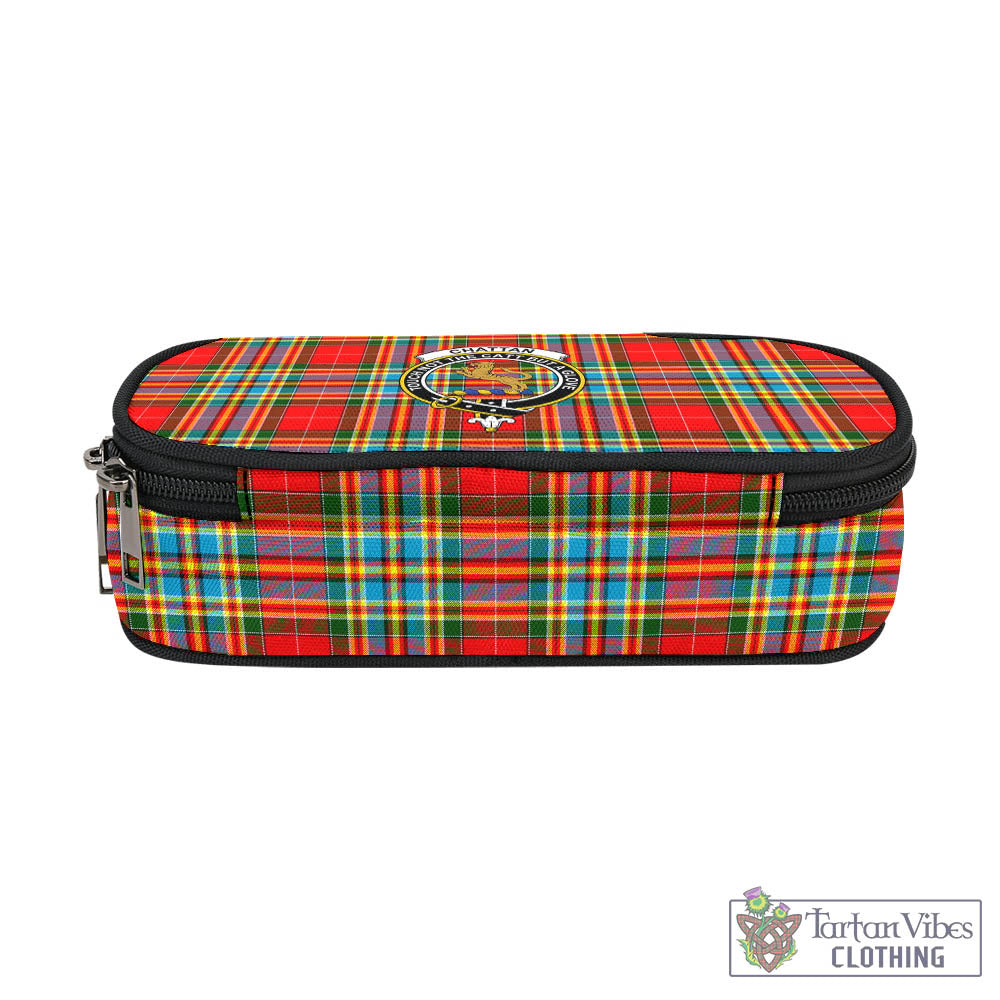 Tartan Vibes Clothing Chattan Tartan Pen and Pencil Case with Family Crest