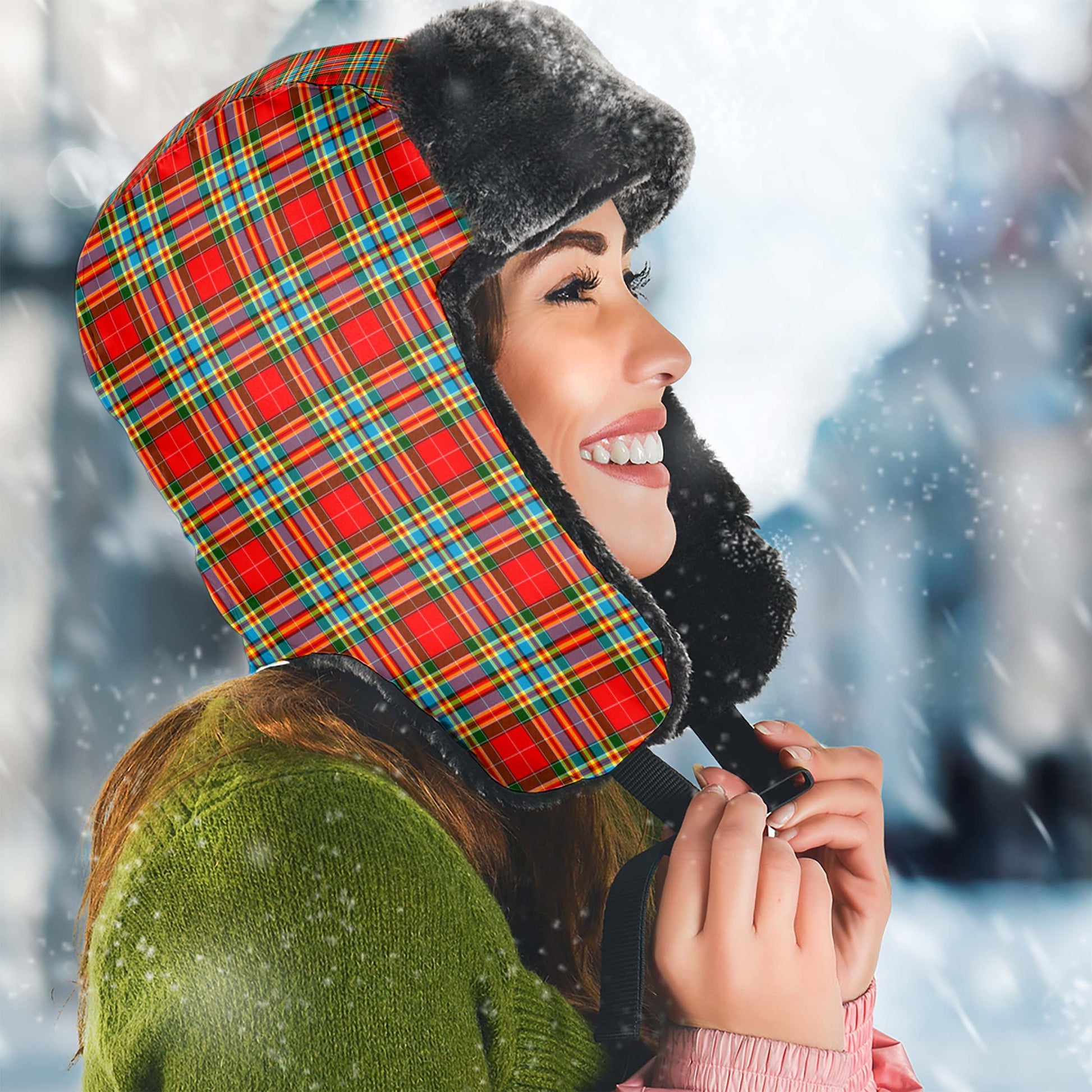 Chattan Tartan Winter Trapper Hat - Tartanvibesclothing