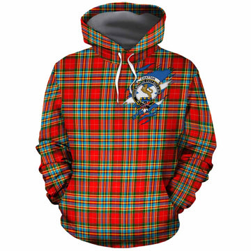 Chattan Clan Crest In Me Tartan Cotton Hoodie Scotland Flag Style