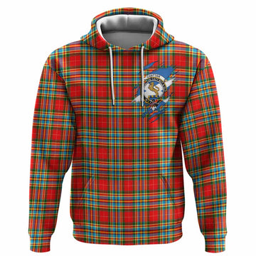 Chattan Clan Crest In Me Tartan Hoodie Scotland Flag Style