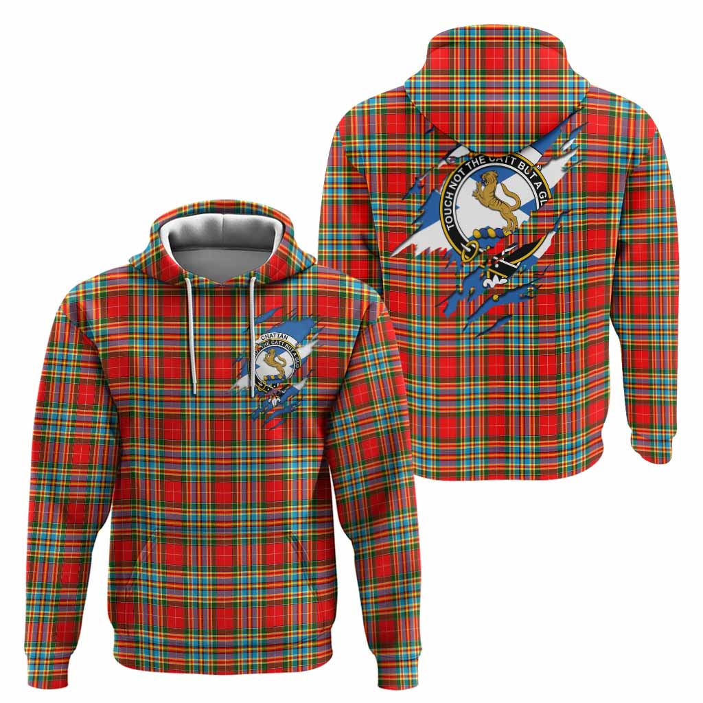 Chattan Clan Crest In Me Tartan Hoodie Scotland Flag Style