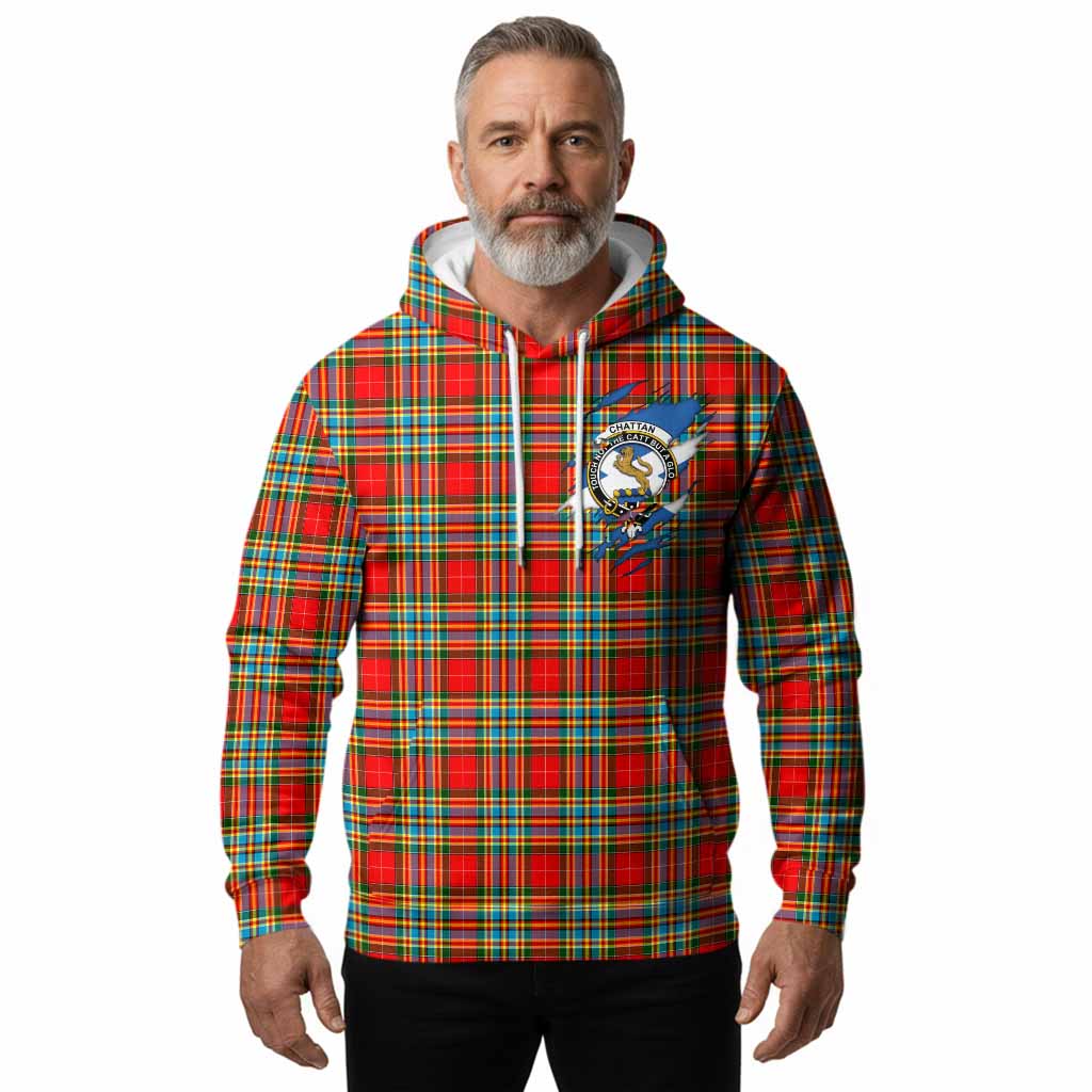Chattan Clan Crest In Me Tartan Hoodie Scotland Flag Style