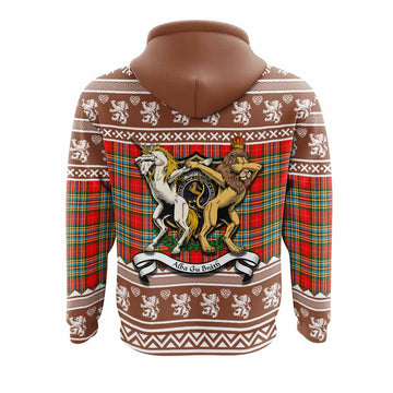 Chattan Clan Tartan Crest Christmas Hoodie Coat of Arms Funny Style