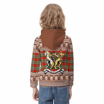 Chattan Clan Tartan Crest Christmas Kid Hoodie Coat of Arms Funny Style - Tartan Vibes Clothing