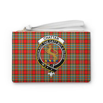 Chattan Family Crest Tartan Clutch Bag