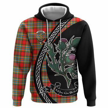 Chattan Family Crest Tartan Hoodie Alba Thistle Inspired