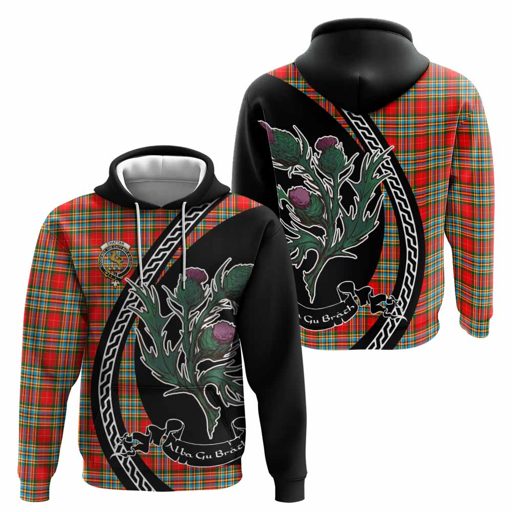 Chattan Family Crest Tartan Hoodie Alba Thistle Inspired - Tartan Vibes Clothing