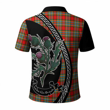 Chattan Family Crest Tartan Polo Shirt Alba Thistle Inspired