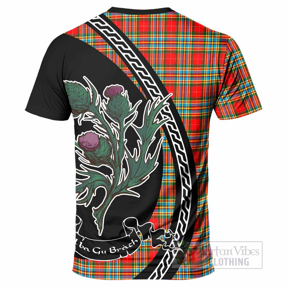 Chattan Family Crest Tartan T-Shirt Alba Thistle Inspired - Tartan Vibes Clothing