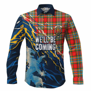 Chattan Scotland Tartan Long Sleeve Button Shirts WC2026 Football - We'll Be Coming