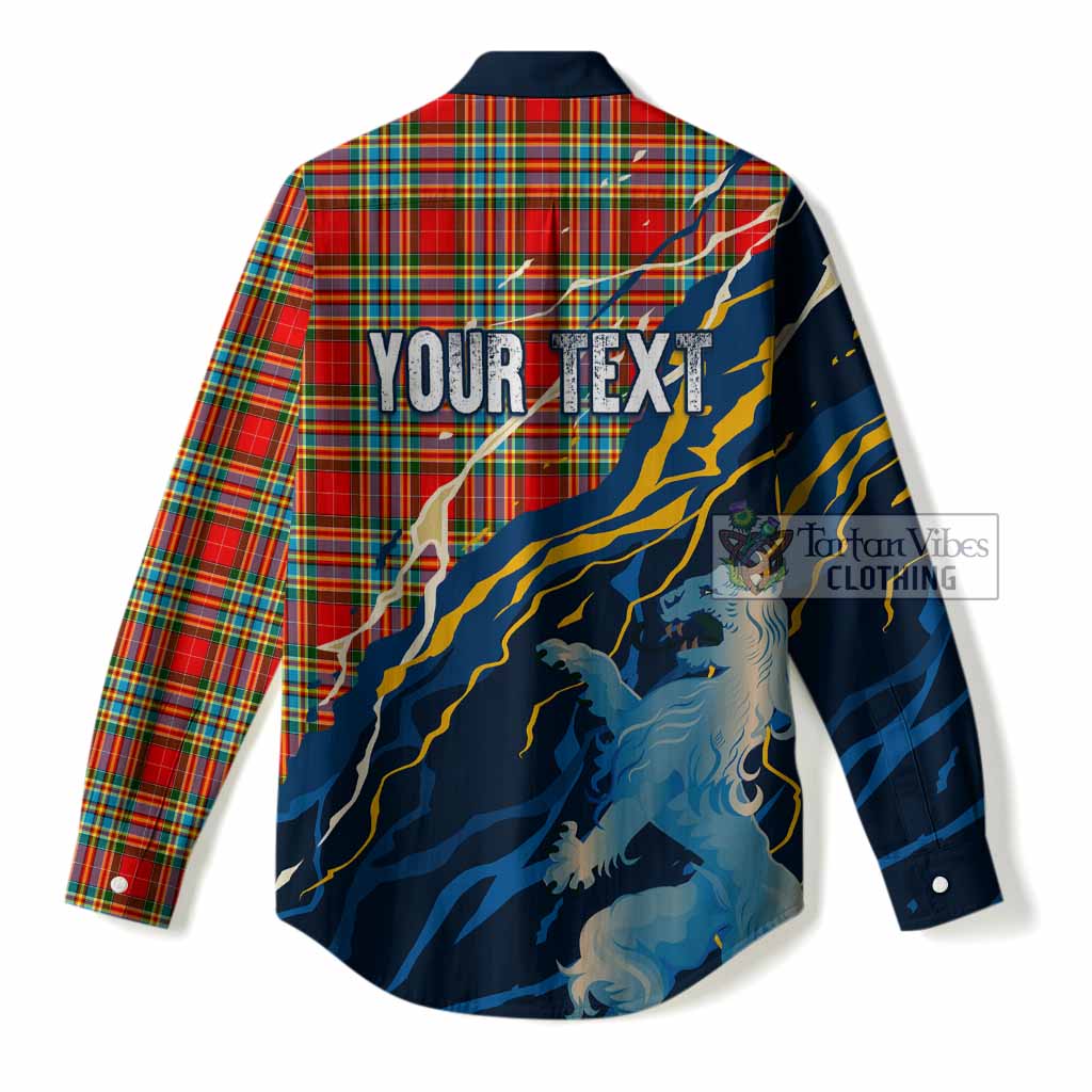 Chattan Scotland Tartan Women Casual Shirt WC2026 Football - We'll Be Coming