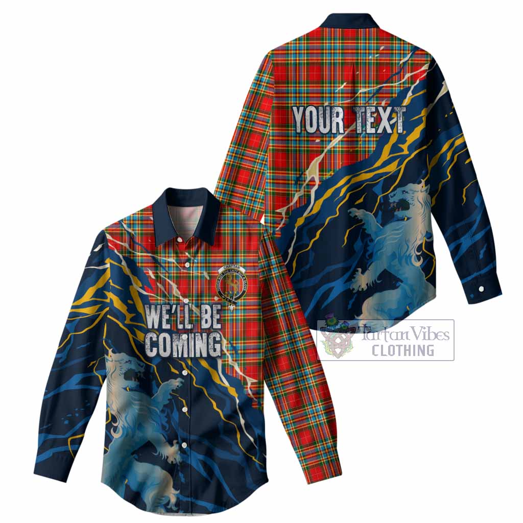 Chattan Scotland Tartan Women Casual Shirt WC2026 Football - We'll Be Coming