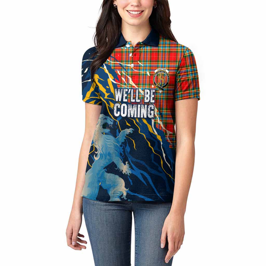 Chattan Scotland Tartan Women Polo Shirt WC2026 Football - We'll Be Coming