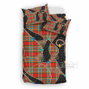 Chattan Scottish Tartan Twisted Ropes Stylized Bedding Set UK Bedding Set UK Double 79*79 inch - Tartan Vibes Clothing