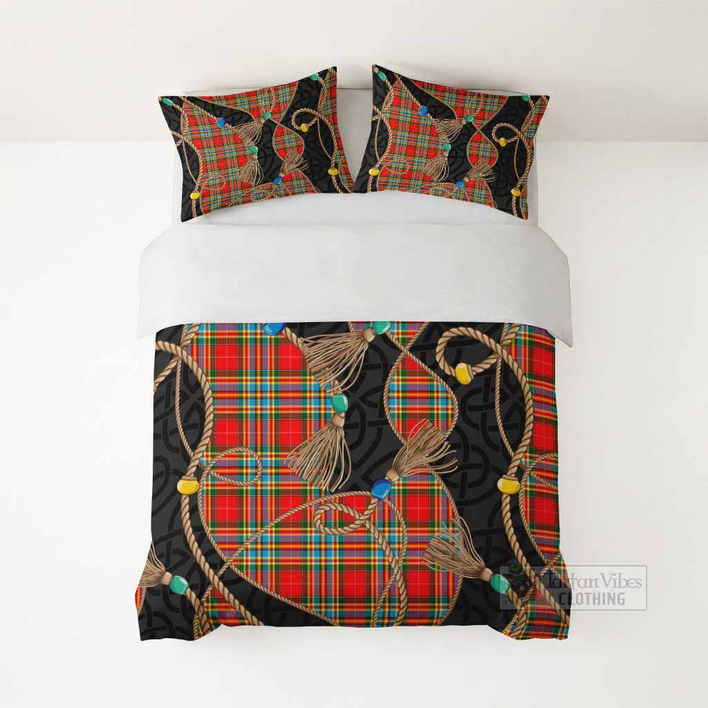 Chattan Scottish Tartan Twisted Ropes Stylized Bedding Set - Tartan Vibes Clothing