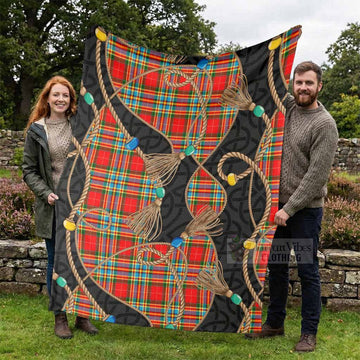 Chattan Scottish Tartan Twisted Ropes Stylized Blanket - Tartan Vibes Clothing