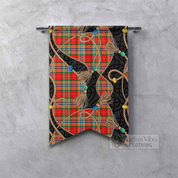 Chattan Scottish Tartan Twisted Ropes Stylized Gonfalon