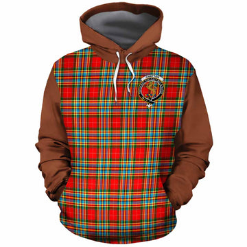 Chattan Tartan Accent Cotton Hoodie with Family Crest