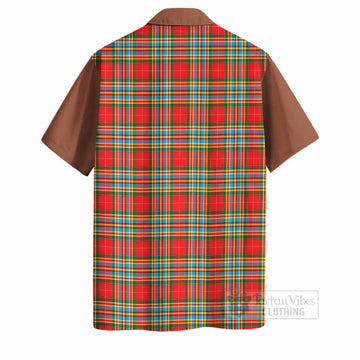 Chattan Tartan Accent Hawaiian Shirt with Family Crest