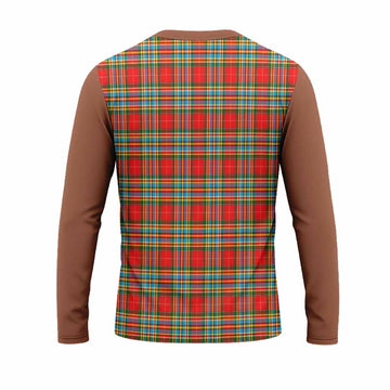 Chattan Tartan Accent Long Sleeve T-Shirt with Family Crest