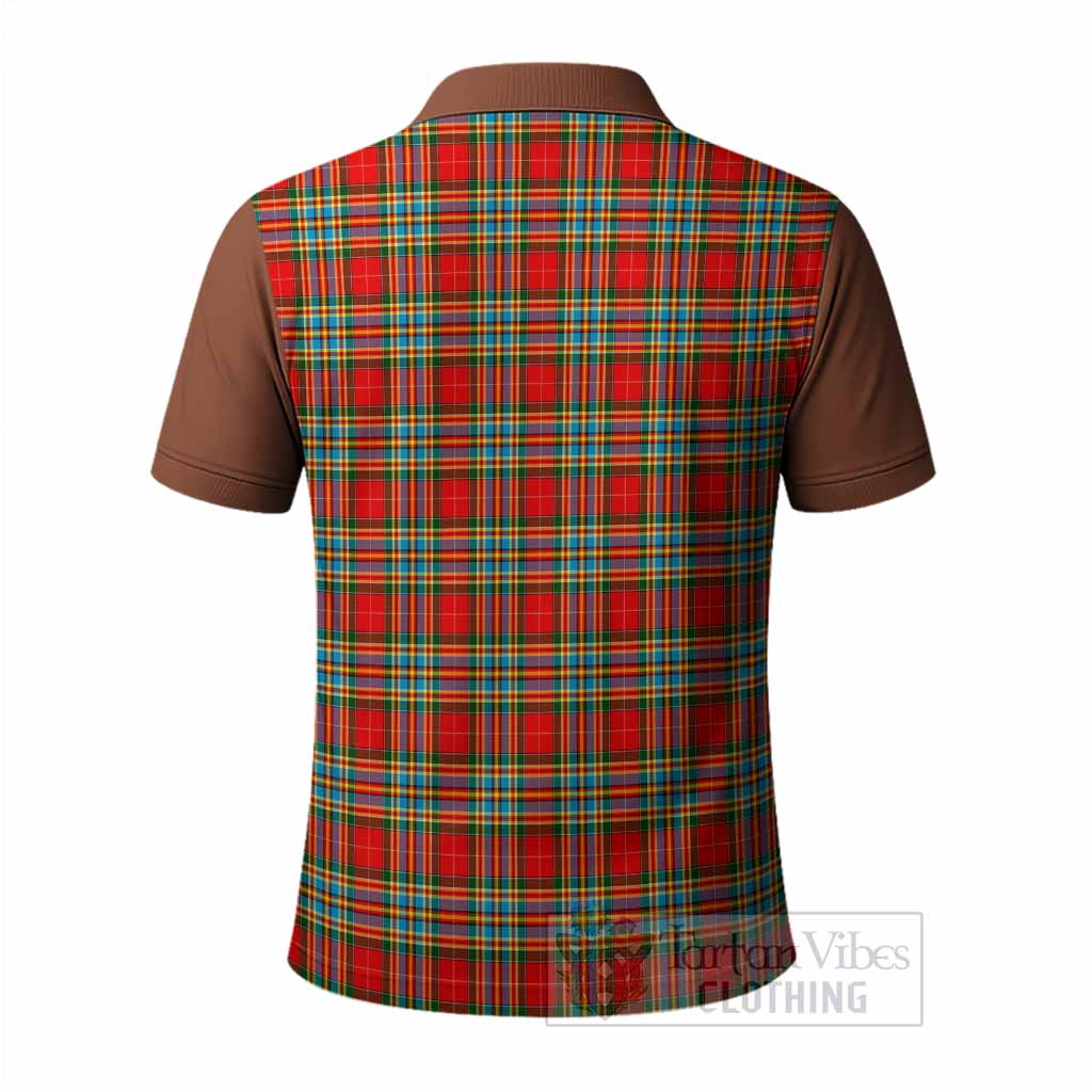 Chattan Tartan Accent Polo Shirt with Family Crest