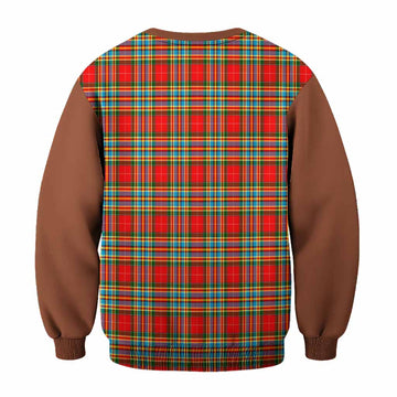 Chattan Tartan Accent Sweatshirt with Family Crest
