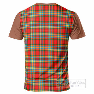 Chattan Tartan Accent T-Shirt with Family Crest