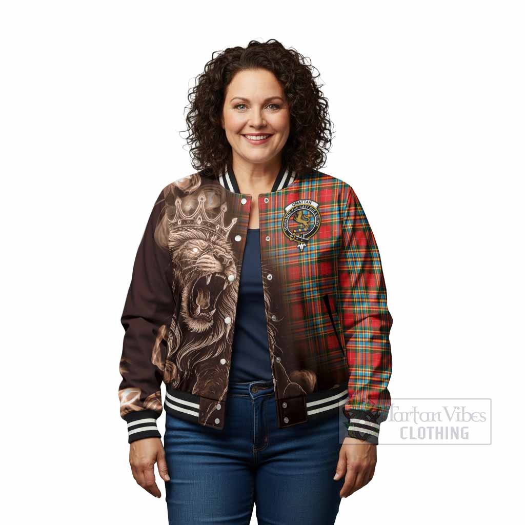 Chattan Tartan Baseball Jacket Roaring Lion Heritage