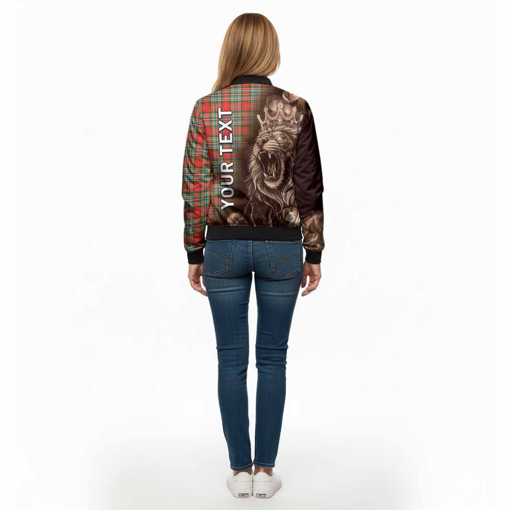Chattan Tartan Bomber Jacket Roaring Lion Heritage